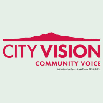 City Vision – red logo: Straight fit (womens) Design