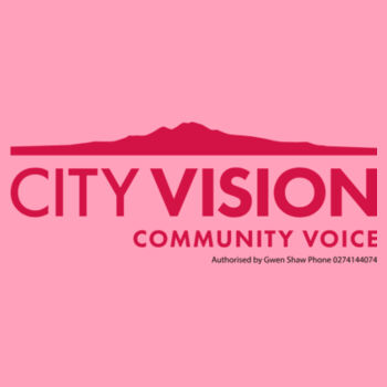 City Vision – red logo: Regular fit (mens) Design