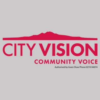 City Vision – red logo: Long sleeve (womens) Design