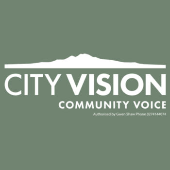 City Vision – white logo: Curvy fit (womens) Design