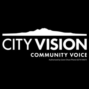 City Vision – white logo: Long sleeve (womens) Design