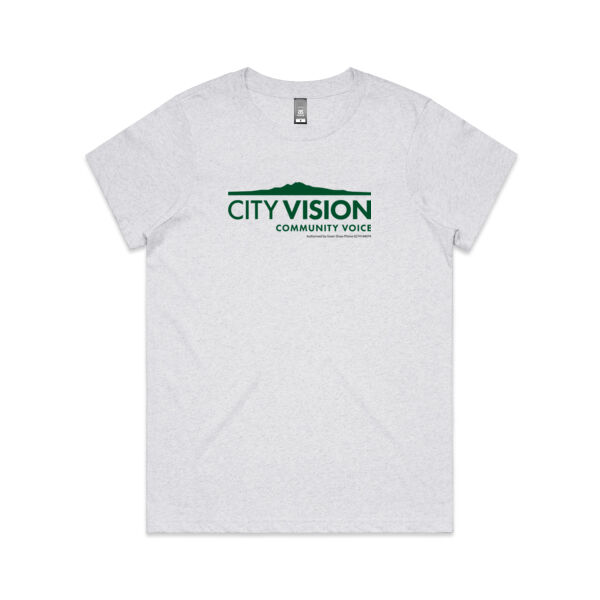 City Vision – green logo: Straight fit (womens) Thumbnail