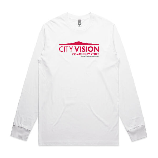 City Vision – red logo: Long sleeve (mens) Thumbnail